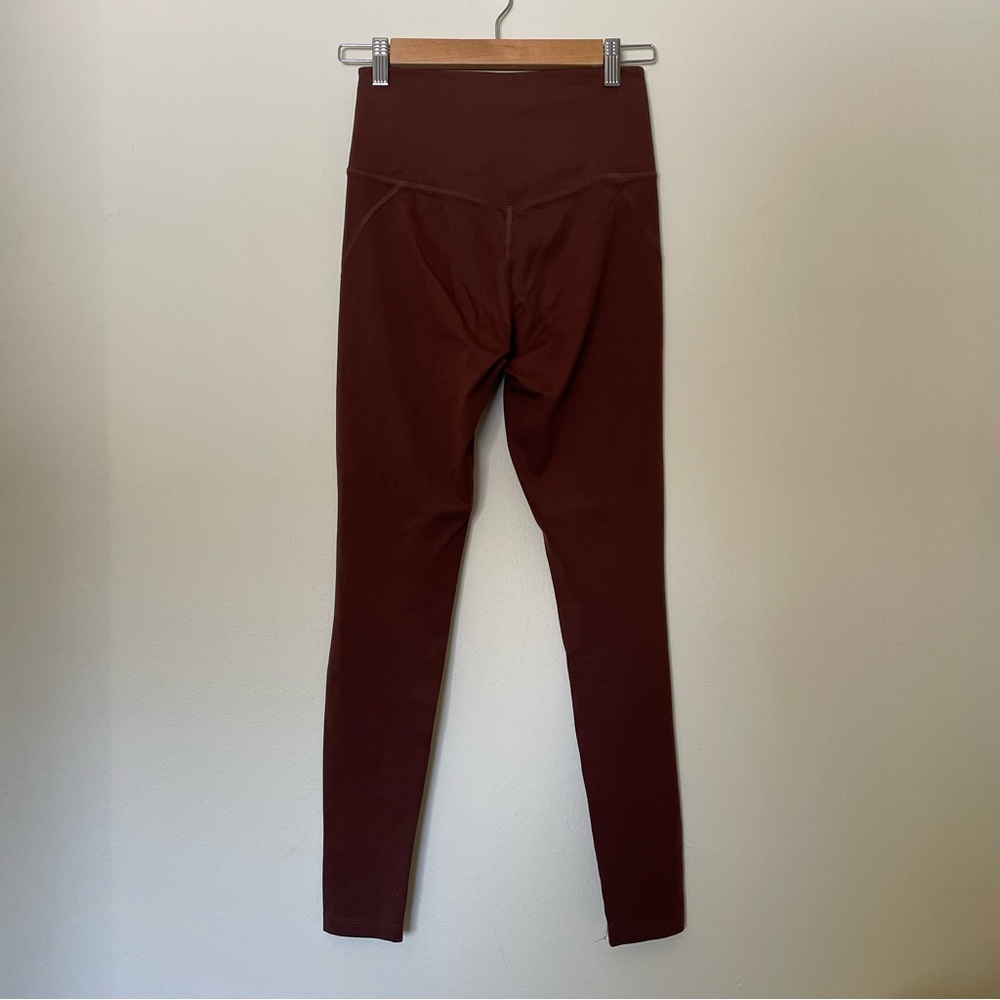 Girlfriend Collective brown high rise compressive leggings